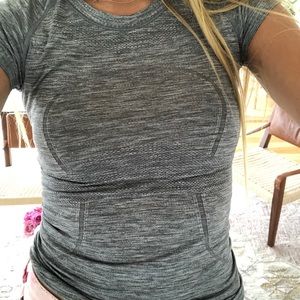 Grey WORN ONCE lululemon short sleeve